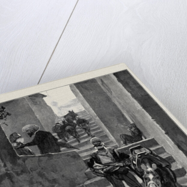 Sketches in Albania: A Street Scene in Scutari 1880 by Anonymous