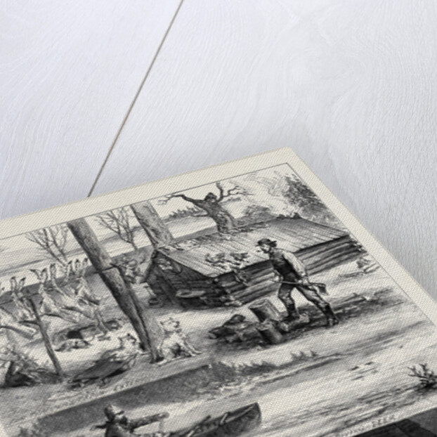 Fur Trappers in the Backwoods of Canada 1880 by Anonymous