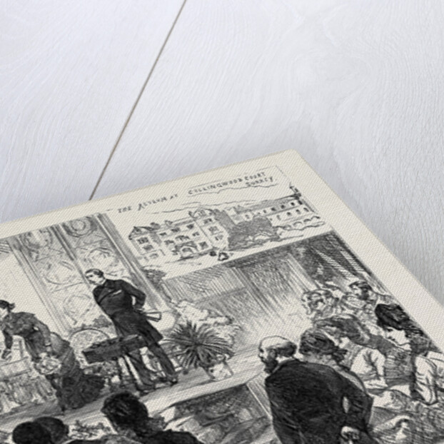 The Duke and Duchess of Connaught at the Royal Albert Orphan Asylum Bagshot 1880 by Anonymous