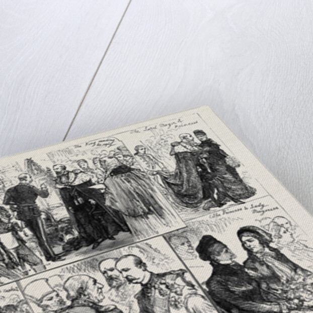 Sketches at the Presentation of Address to the King of Greece by the Corporation of London 1880 by Anonymous