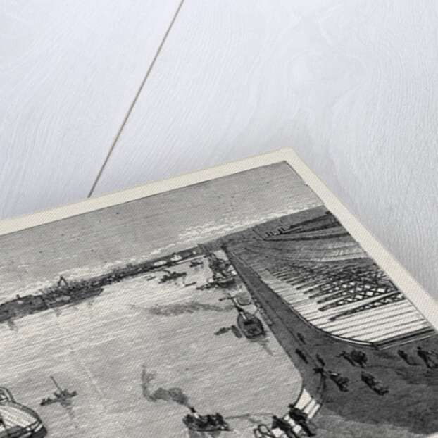 The New Dock from the Hotel Holyhead 1880 by Anonymous