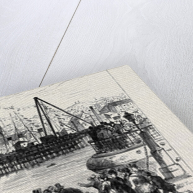 The Prince of Wales at Holyhead: View of the New Dock from the Clock Tower 1880 by Anonymous