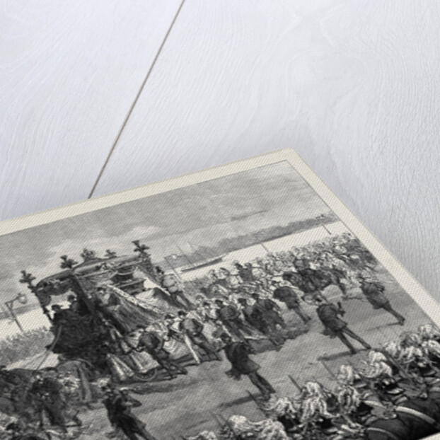 Funeral of the Empress of Russia at St. Petersburg: The Funeral Procession 1880 by Anonymous