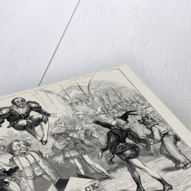 The Christmas Pantomimes: Scene from Jack in the Box at Drury Lane Theatre London 1874 by Anonymous