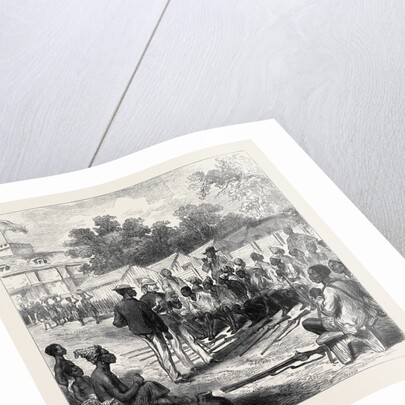 The Ashantee War: Arrivals at the North Gate Cape Coast Castle 1874 by Anonymous