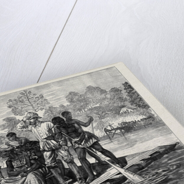 The Ashantee War: Ashantee Ambassadors Crossing the Prah 1874 by Anonymous