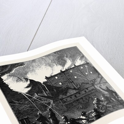 The Burning of the Pantechnicon: The Fire Seen from the Roof of Rice's Stables London 1874 by Anonymous
