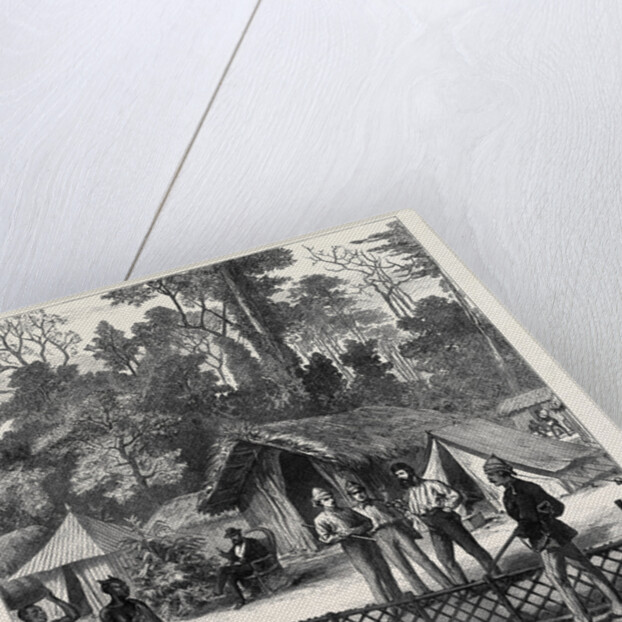 The Ashantee War: Newspaper Correspondents' Quarters in the Camp at Prah-Su 1874 by Anonymous