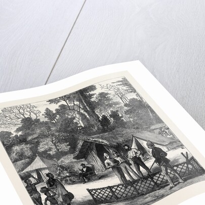 The Ashantee War: Newspaper Correspondents' Quarters in the Camp at Prah-Su 1874 by Anonymous