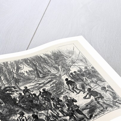 The Ashantee War: Lord Giffard and Advance Scouts on the Adansi Hills Warned by an Ashantee Priest Not to Go Forward 1874 by Anonymous