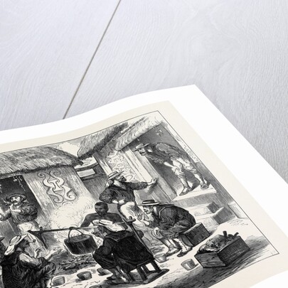 The Ashantee War: Naval Brigade Men Breakfasting in the Courtyard of an Ashantee House 1874 by Anonymous