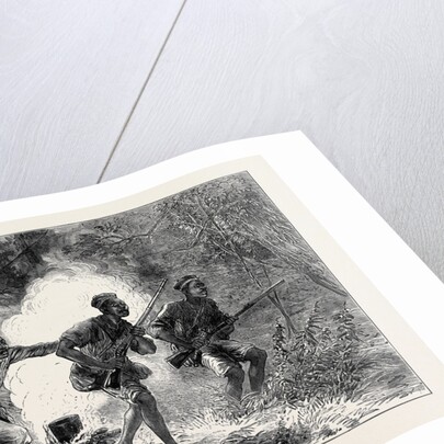 The Ashantee War: A Night Alarm 1874 by Anonymous