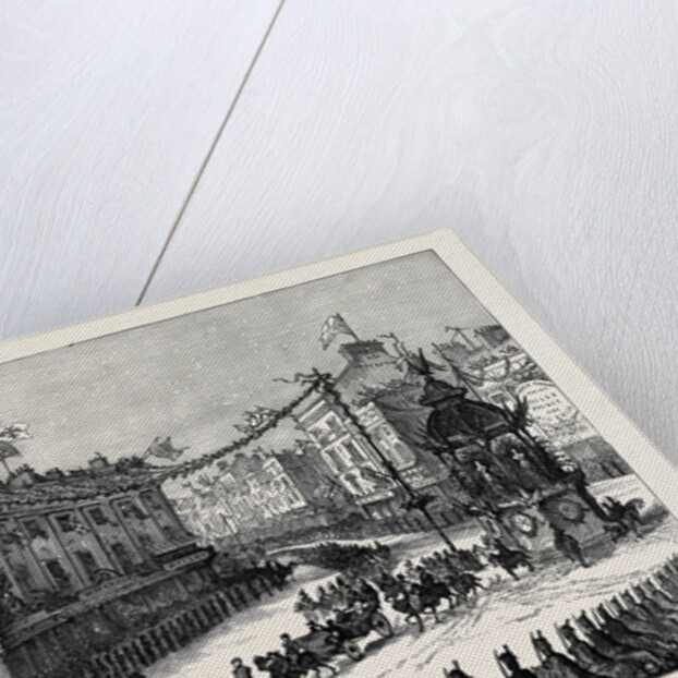 The Royal Entry Into London: The Procession in Oxford Circus London 1874 by Anonymous