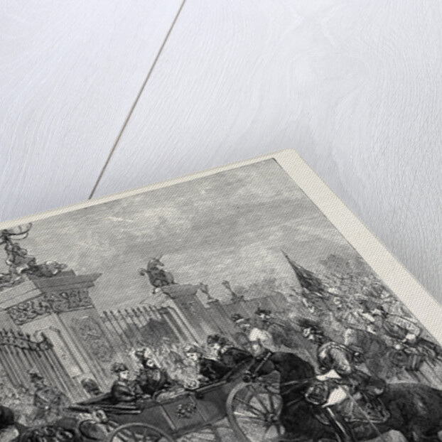 The Royal Entry Into London: The Procession at Buckingham Palace 1874 by Anonymous