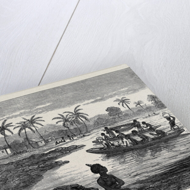 Crossing the Sweet River Near Elmina 1874 by Anonymous