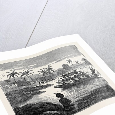 Crossing the Sweet River Near Elmina 1874 by Anonymous