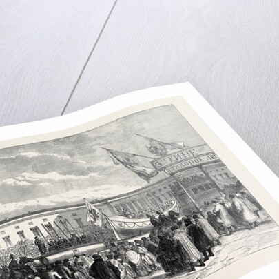 Russian Marriage Festivities: Procession of Life Boats at St. Petersburg 1874 by Anonymous