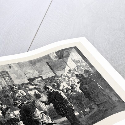 The Distress in Paris: Giving Soup to the Poor at the Charity Kitchen Rue De Sevres 1874 by Anonymous