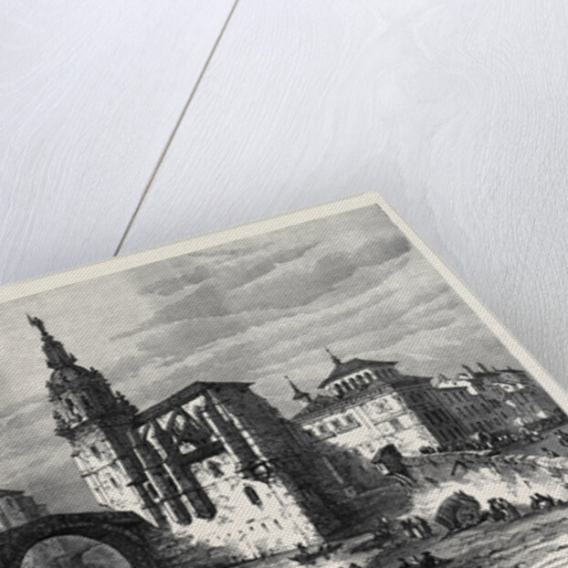 The Civil War in Spain: View in Bilbao the Church and Bridge of St. Antonio 1874 by Anonymous