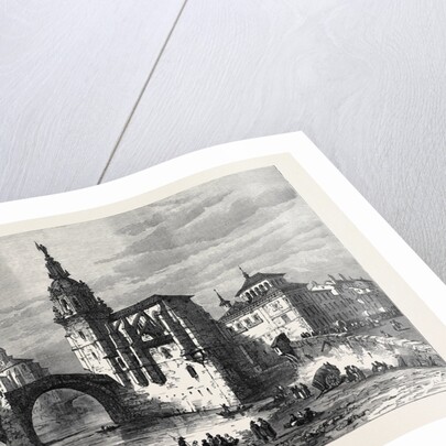 The Civil War in Spain: View in Bilbao the Church and Bridge of St. Antonio 1874 by Anonymous