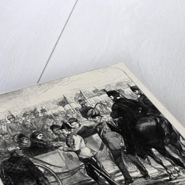 Review at Windsor: The Queen Presenting the Cross of St. Michael and St. George to Sir Garnet Wolseley 1874 by Anonymous