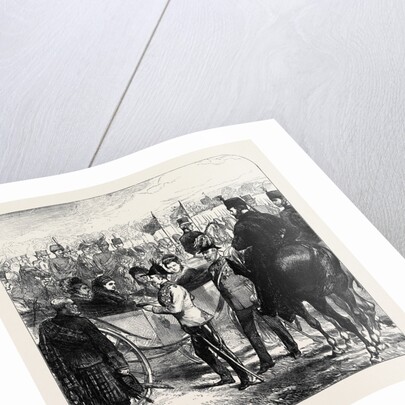 Review at Windsor: The Queen Presenting the Cross of St. Michael and St. George to Sir Garnet Wolseley 1874 by Anonymous