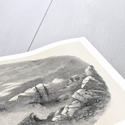 Fiskernoes, a Danish Settlement, in the South of Greenland, with the Isabel at Anchor by Anonymous