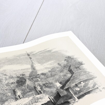 The Burmese War, the Dagon Pagoda, at Rangoon by Anonymous