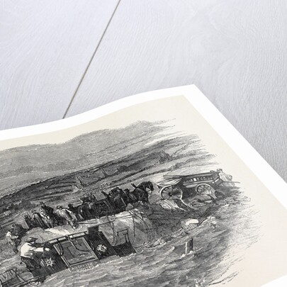Taking the Gloucester and Aberysthwyth Mail-Coach Out of the River Frome by Anonymous