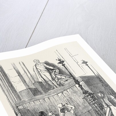 Preparations for the Funeral of the Duke of Wellington, in St. Paul's Cathedral: The Nelson Monument, 1852 by Anonymous