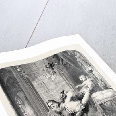 The Refuge at the Altar from a Picture by Daege, Berlin by Anonymous