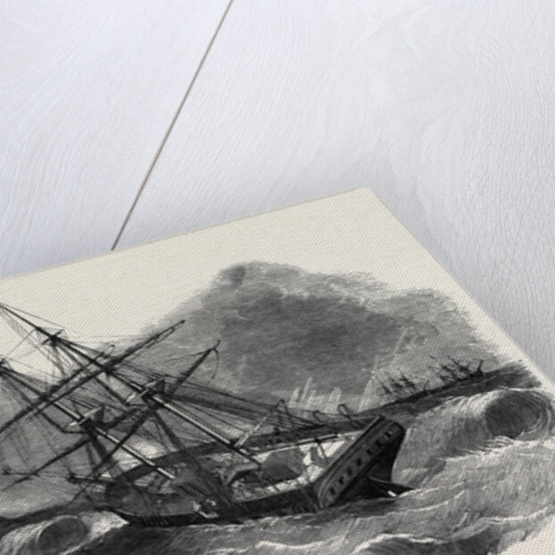 Wreck of the English Brig Hebe, in the Colombo Roads, Ceylon by Anonymous