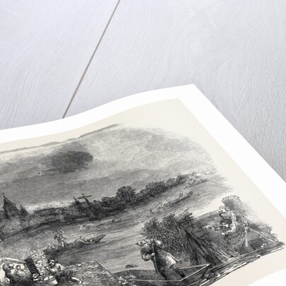 The Village of Boucharge Inundated by the Rhone, 1852 by Anonymous