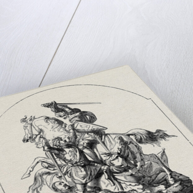 The Doncaster Race Plate, 1852, Conflict at Flodden Field by Anonymous
