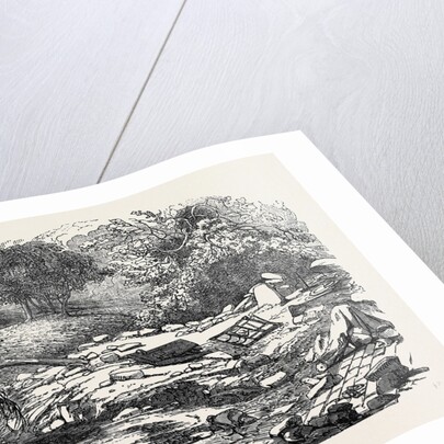 The Inundations in Worcestershire: Ruins of the Bower, 1852 by Anonymous