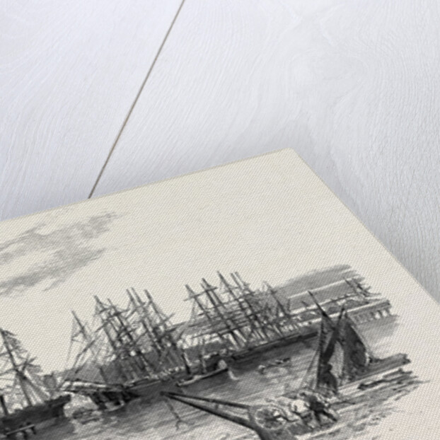 Arrival of the John Bowes Screw Steamer in the Collier Dock of the East and West India Dock Railway, 1852 by Anonymous