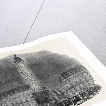 The Column in the Place Vendome, Illuminated, 1852 by Anonymous
