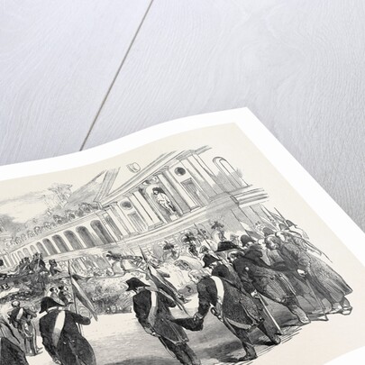 Funeral Procession of Marshal Exelmans to the Church of the Invalides, at Paris, 1852 by Anonymous