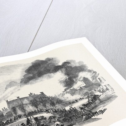 Great Fire at Montreal, Sketched from the North Corner of the Champ De Mars, 1852 by Anonymous
