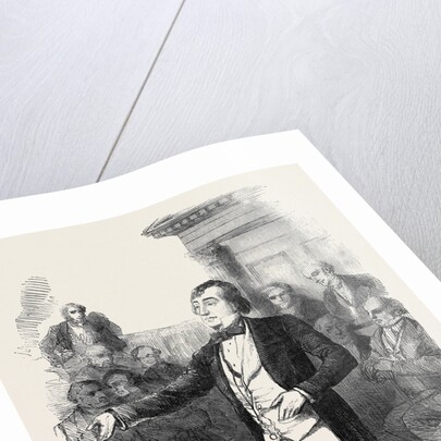 The Bucks Election, Mr. Disraeli Addressing the Electors in the County Hall, Aylesbury, 1852 by Anonymous