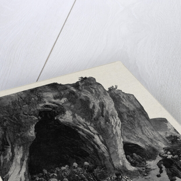 The Afghan War: Lundi Khana Khyber Pass Cave Where Sir Samuel Browne and Staff Bivouacked 1879 by Anonymous