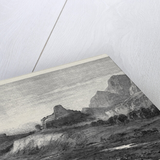 The Afghan War: The Ishpola Tope with Line of March in the Dry Bed of the Khyber River 1879 by Anonymous
