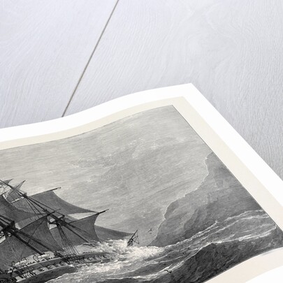 The American Frigate Constitution on Shore at Swanage Point 1879 by Anonymous