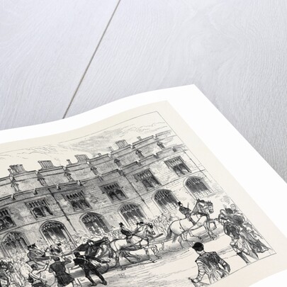 The Royal Wedding at Windsor: Departure of the Bride and Bridegroom for Claremont 1879 by Anonymous