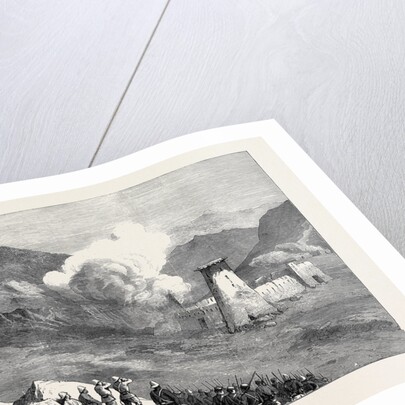 The Afghan War: Blowing Up Towers and Destruction of Village of Kassaba Afreedi Country 1879 by Anonymous