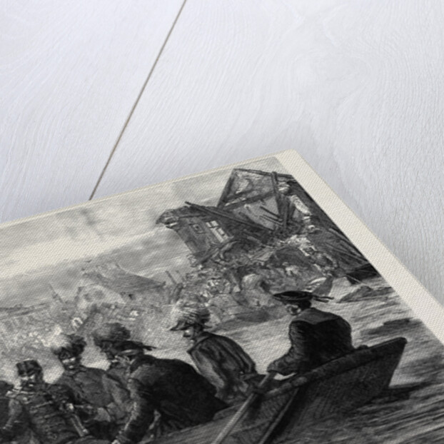 The Great Flood in Hungary: The Emperor of Austria Visiting Szegedin During the Inundation 1879 by Anonymous
