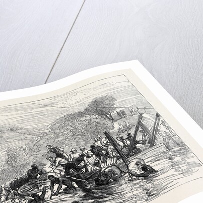 The Zulu War: Troops on Their Way to the Front Difficulties of Transport 1879 by Anonymous