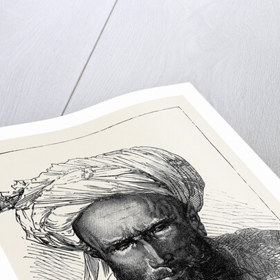 The War in Afghanistan: Men of Different Afghan Tribes: Mahaz Khan (a Tajik) Khan of Pesh Bolak 1879 by Anonymous