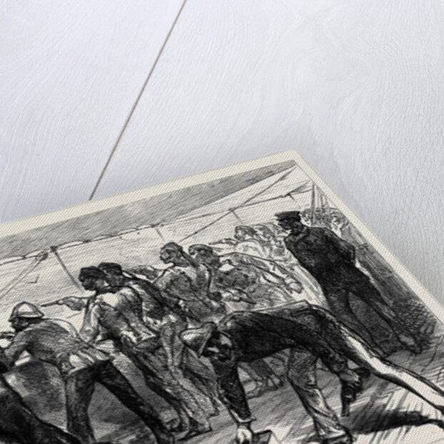 The Zulu War: Practising for the Zulus on Board the Pretoria on the Voyage to Natal 1879 by Anonymous