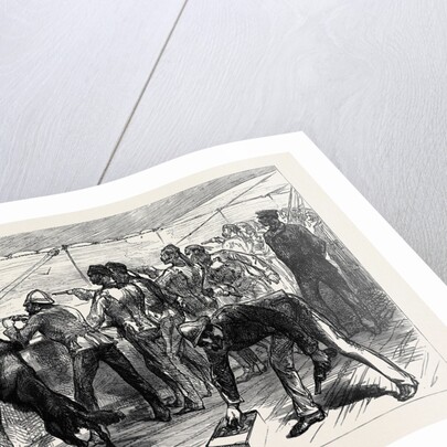 The Zulu War: Practising for the Zulus on Board the Pretoria on the Voyage to Natal 1879 by Anonymous